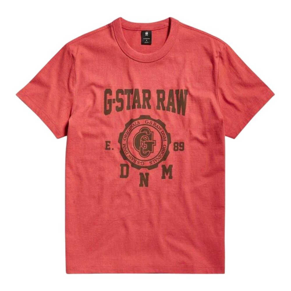 G-Star Mens Collegic Regular T-Shirt / Red